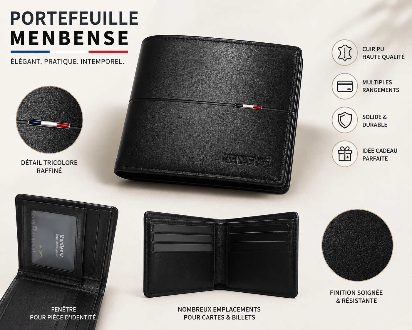 hommes Porte feuille