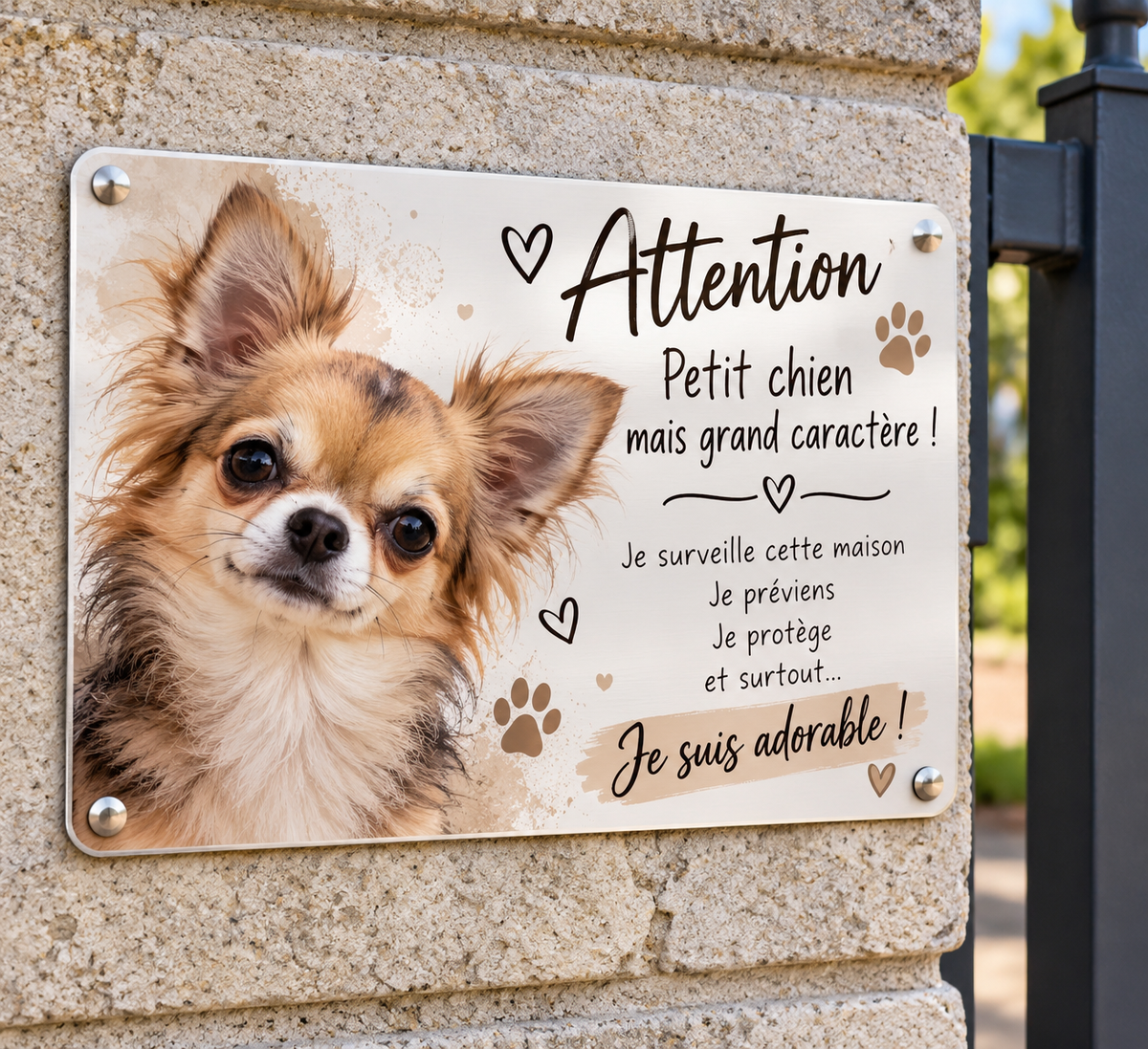 Plaque en aluminium
