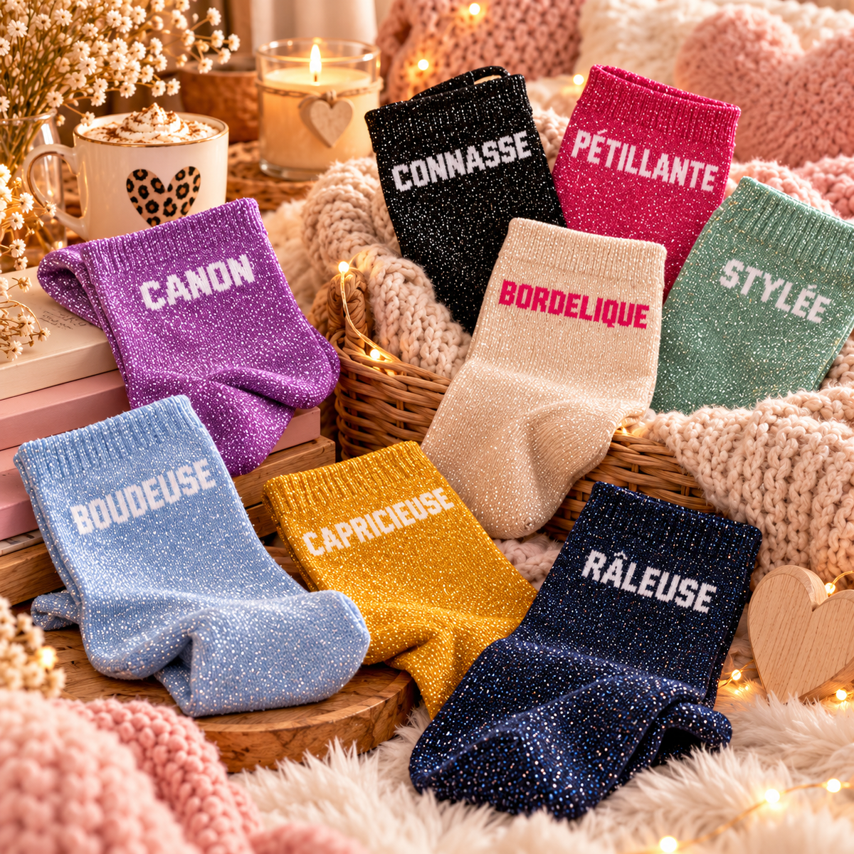 Chaussettes à paillettes