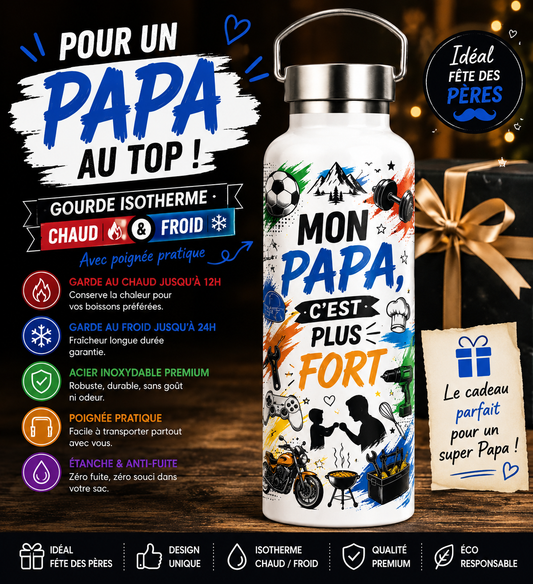 Gourde Isotherme avec Poignée fête des pères