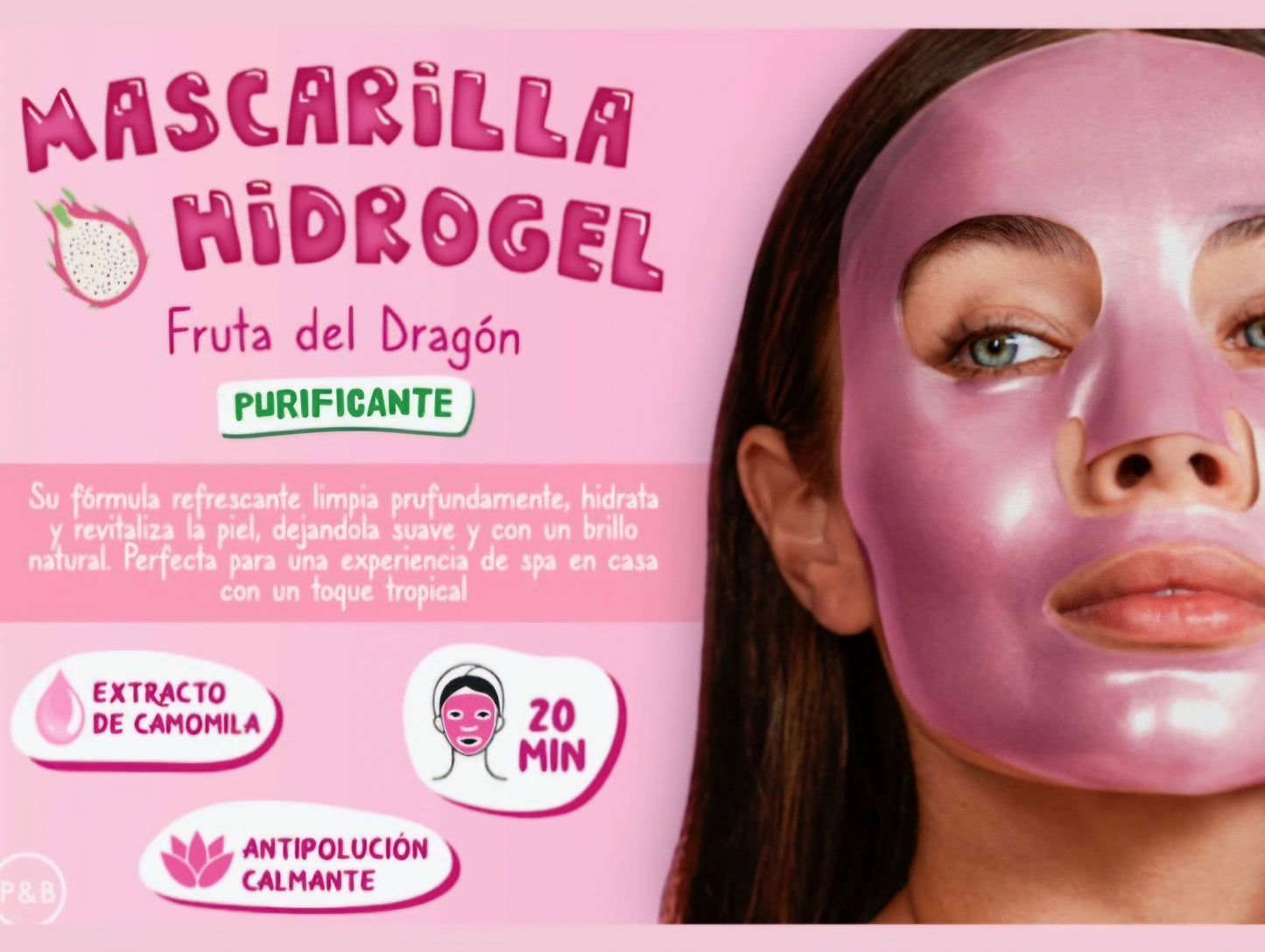 Routine visage MASQUE HYDROGEL THE FRUIT COMPANY