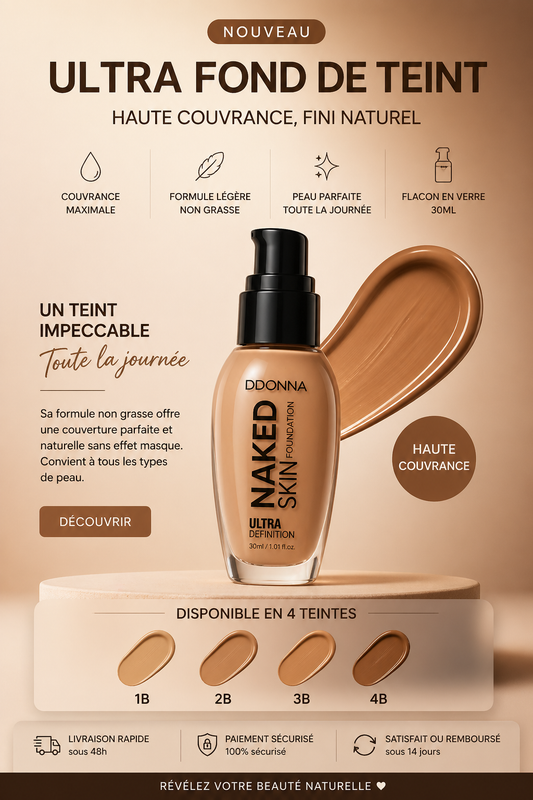 Teint FOND DE TEINT  ULTRA FONDANT HAUTE COUVRANCE BASE FONCE