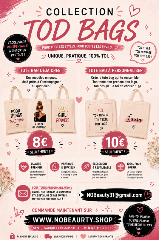 Tod bag personnalisé