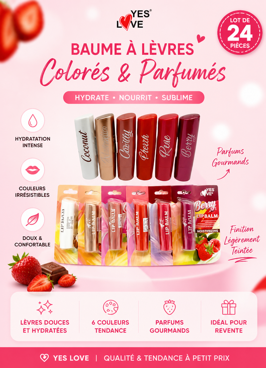 Lèvres BAUME À LÈVRES COLORÉS ET FRUITÉS