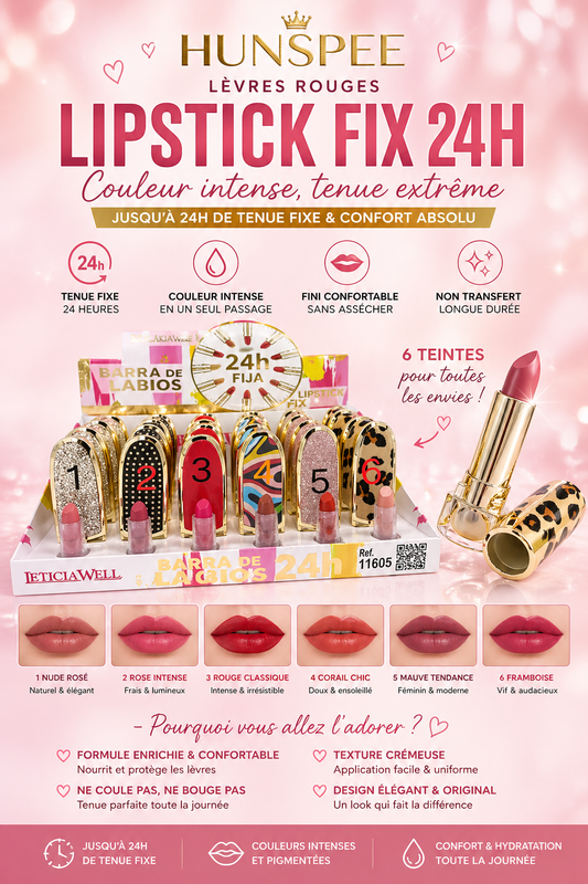 Lèvres Rouges à Lèvres “Lipstick Fix 24h”