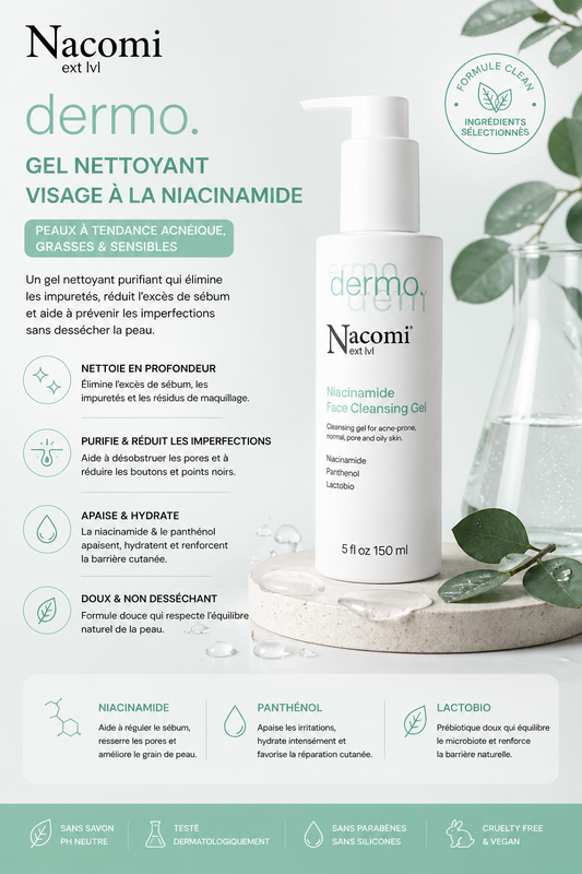 Routine Visage Gel Nettoyant pour Peau Acnéique
