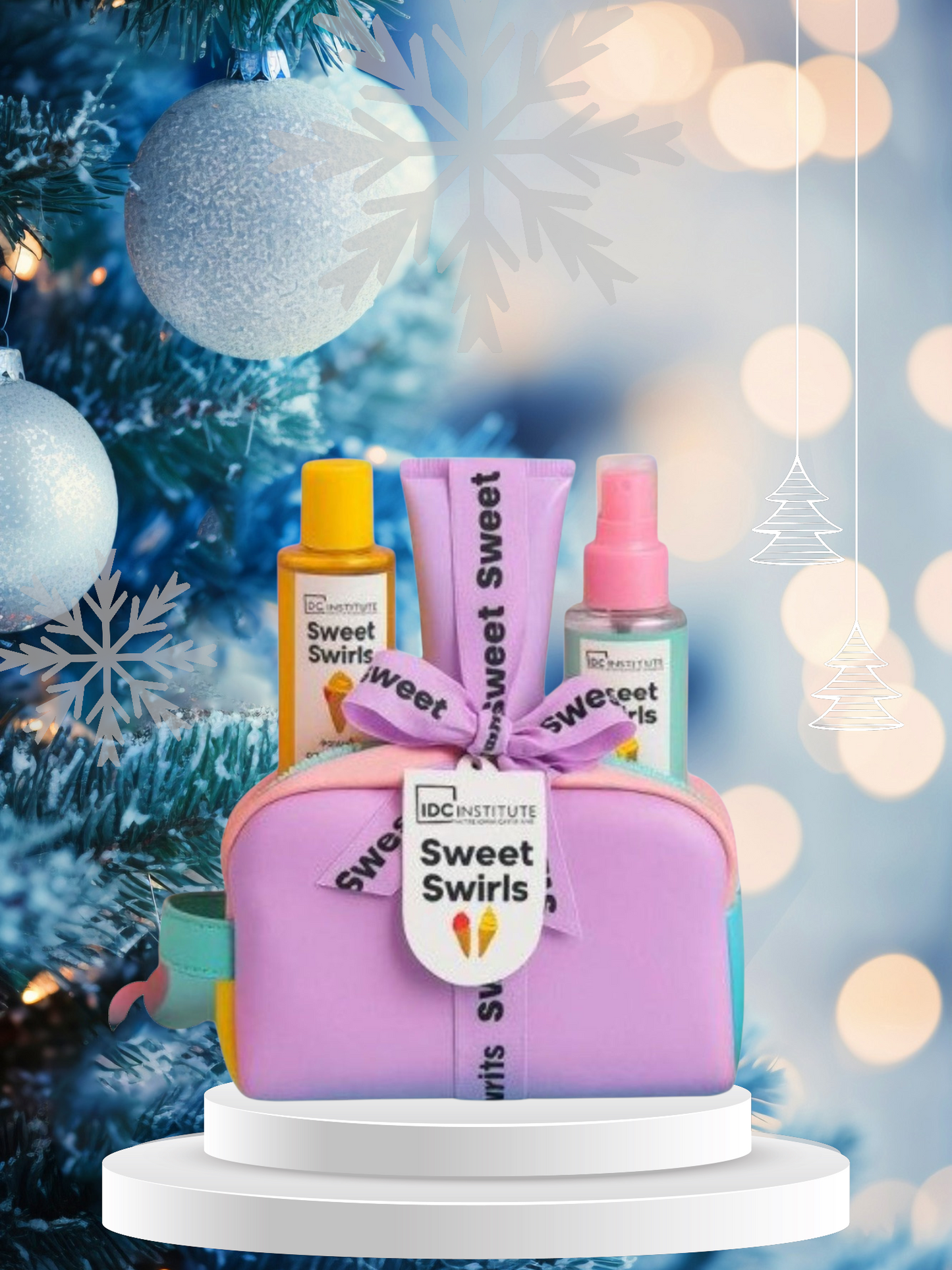 Noel Coffret bain sweet swirls 4 pièces