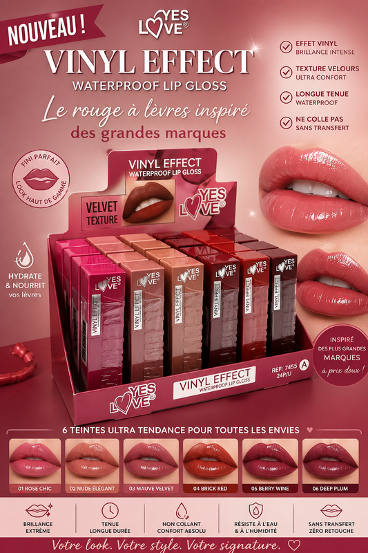 Rouge à Lèvres Effet  Vinyle