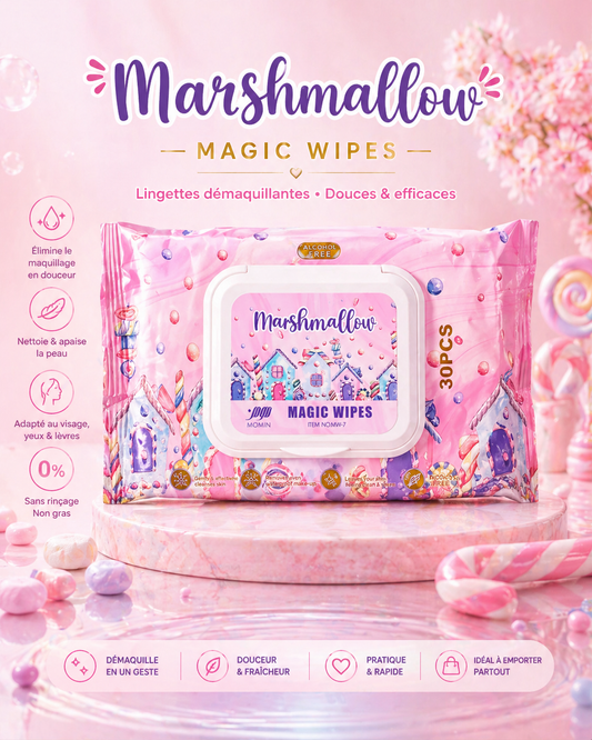 SOINS CORPS  Lingette Marshmallow sans alcool