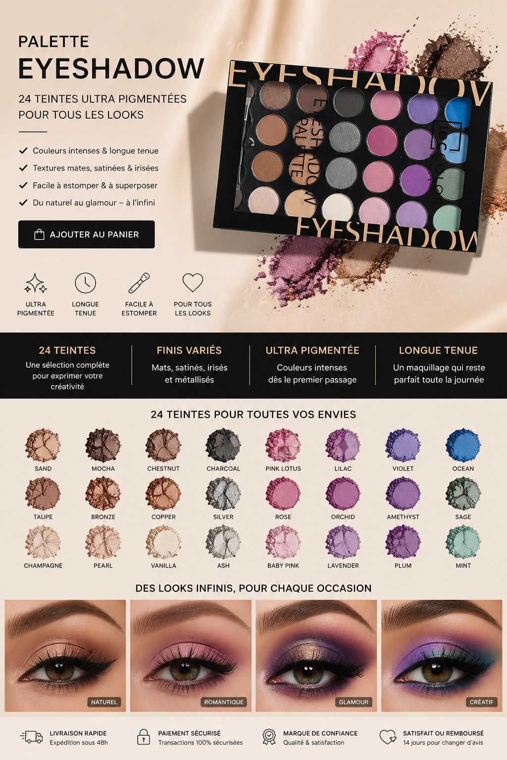 Yeux Palette 24 Fards IDC