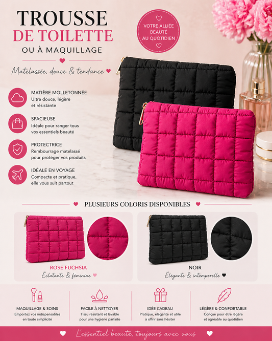 Accessoires Trousse à maquillage matelassé