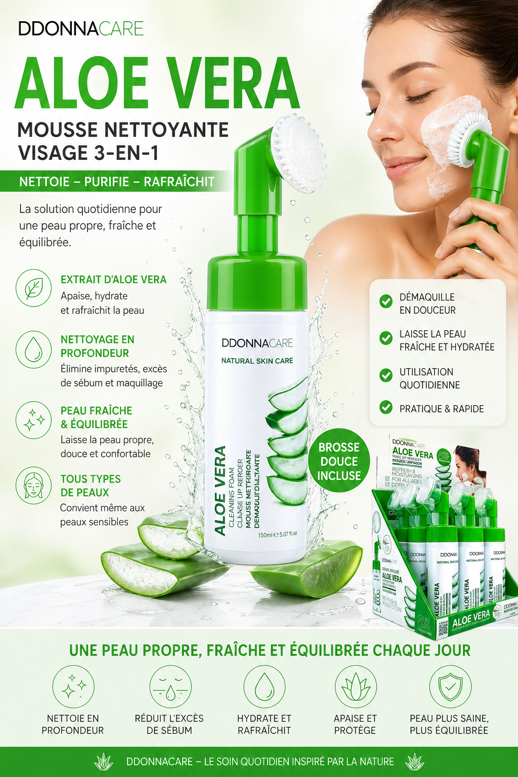 Routine Visage mousse nettoyante