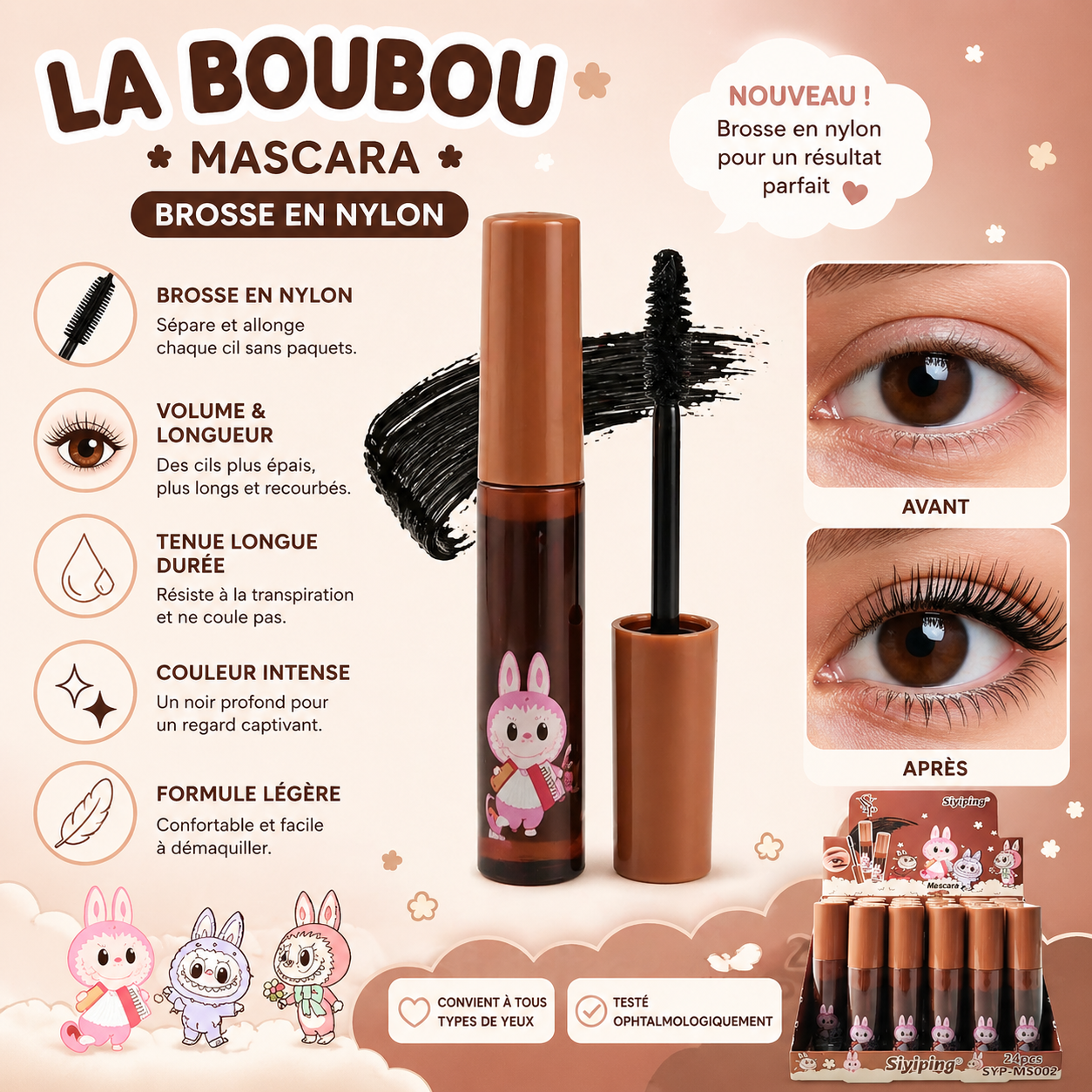 Yeux Mascara labubu