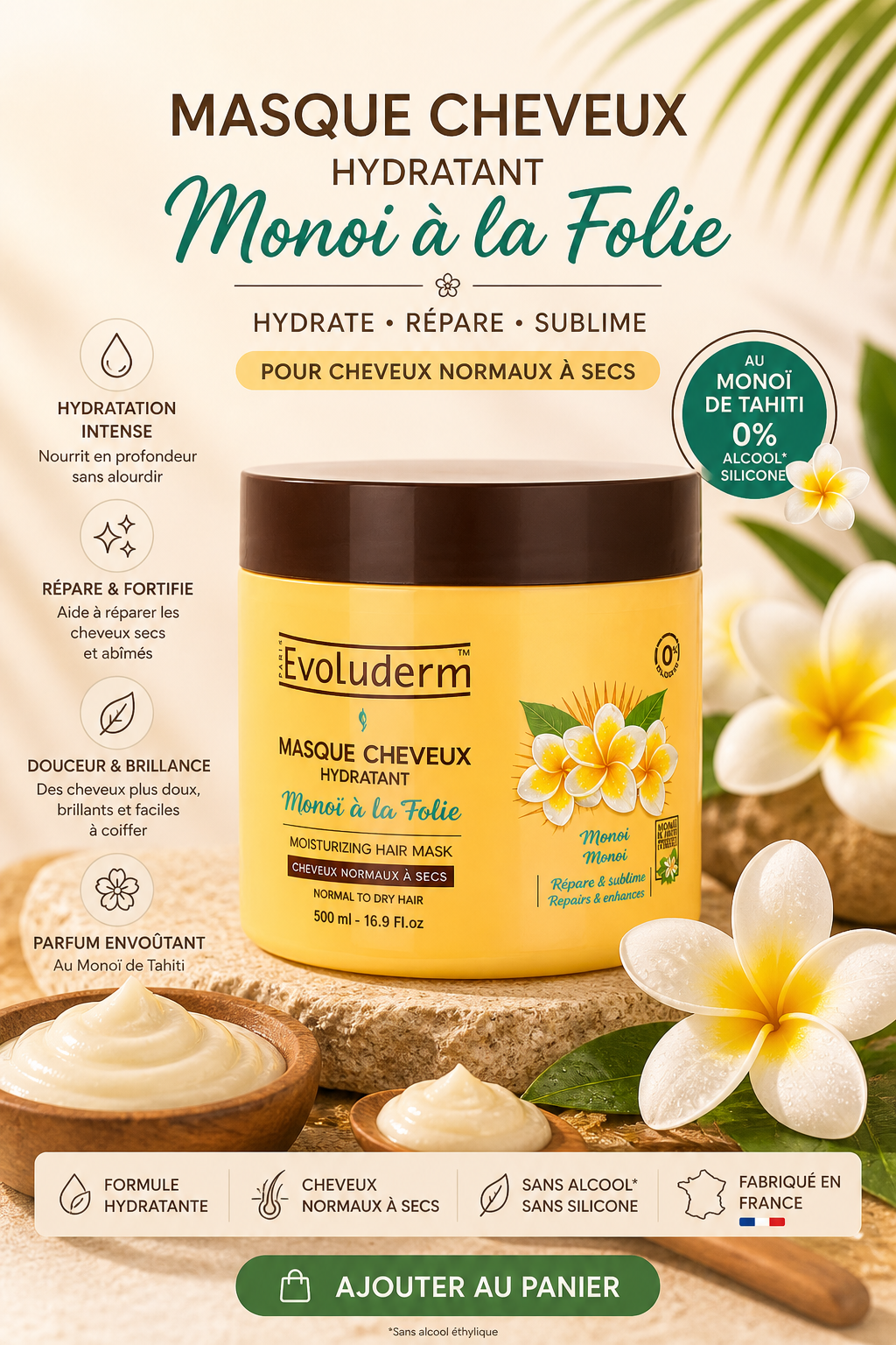 Monoï Masque cheveux