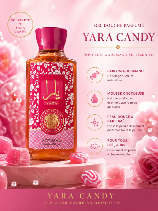Bain et douche gel douce yara candy