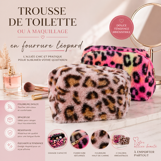 Accessoires trousse léopard