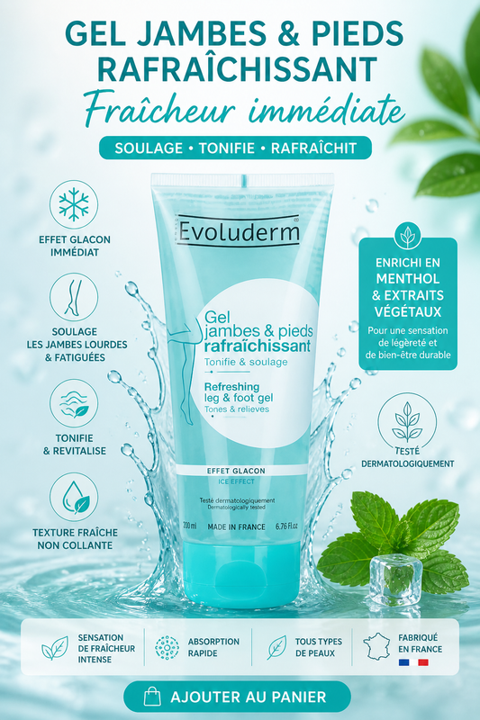 Soins corps Gel Rafraîchissant Jambes & Pieds