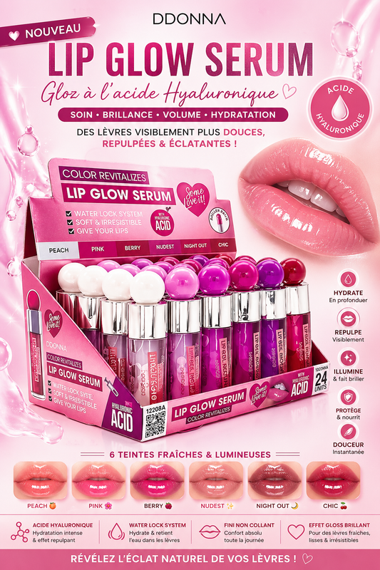 Lèvres GLOSSGLOSS SERUM REVITALISANT - ACID HYALURONIC