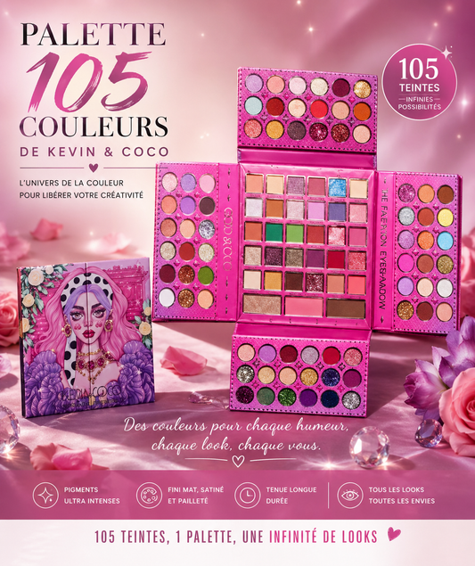 Yeux palette PALETTE 105 COULEURS DE KEVIN & COCO