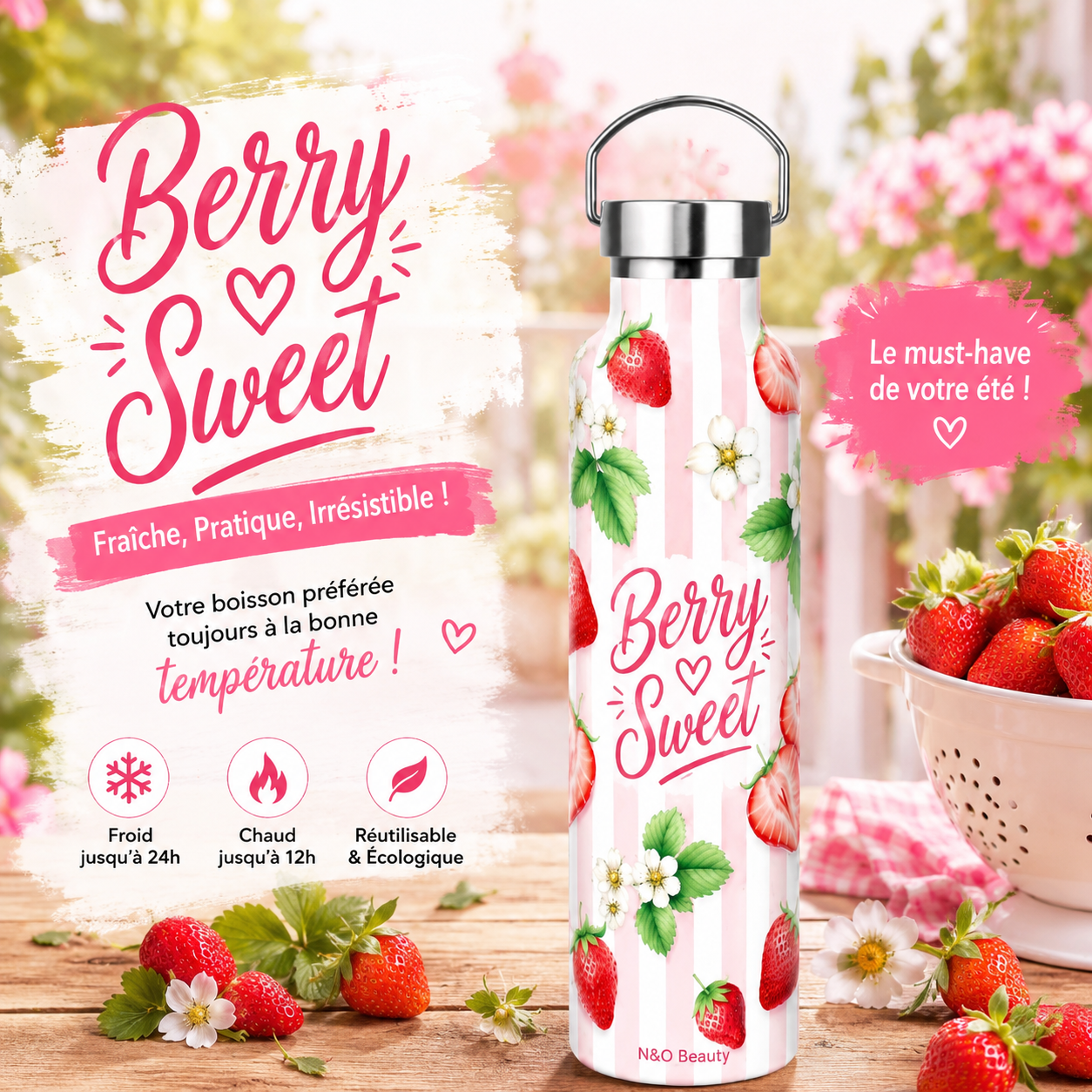 Gourde isotherme Berry Sweet été