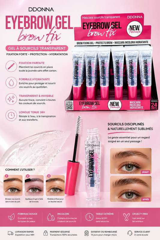 Yeux Fixateur a sourcils incolore