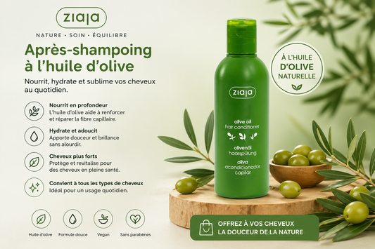 Cheveux Femme Après-Shampoing Hydratant à l'Huile d'Olive